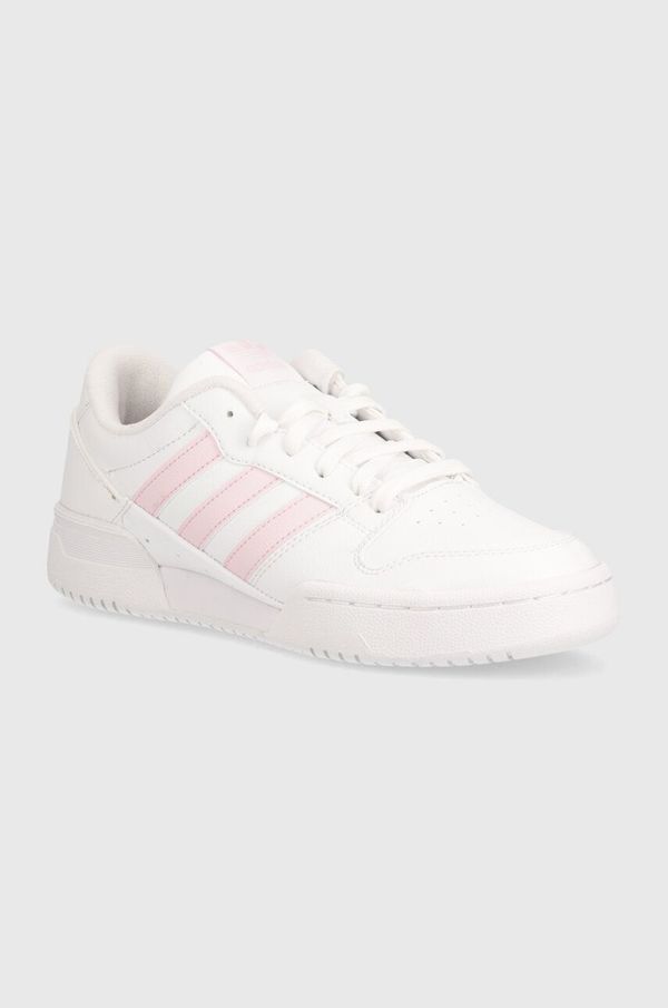 adidas Originals Usnjene superge adidas Originals Team Court 2 STR bela barva, ID6632