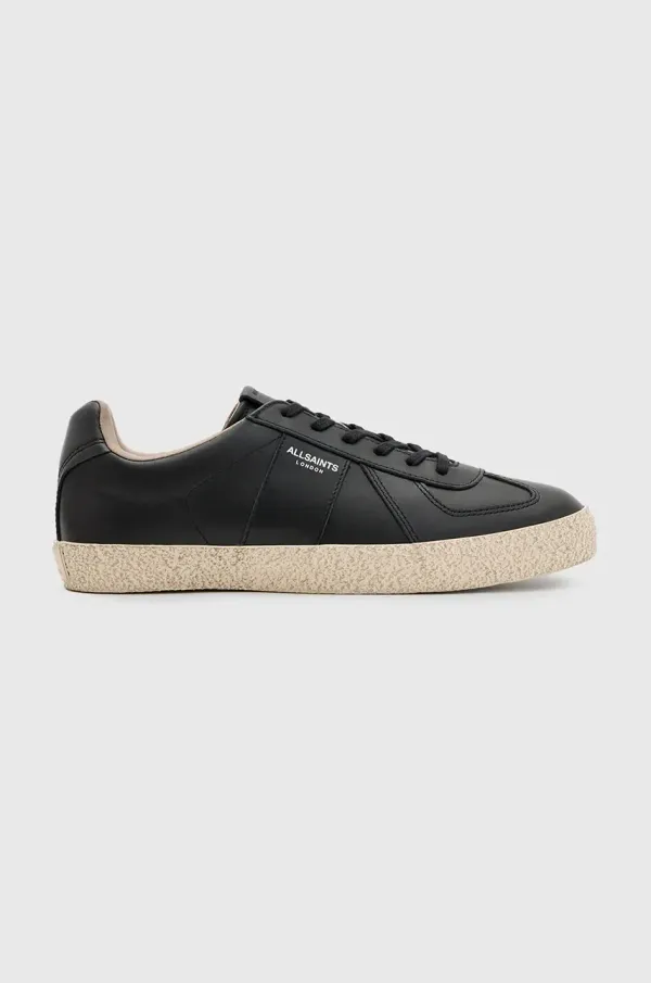 AllSaints Usnjene superge AllSaints Jaimee Leather Low Top moške, črna barva, M001FB