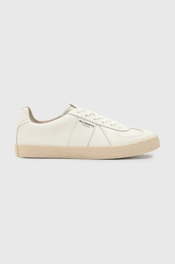 AllSaints Usnjene superge AllSaints Jaimee Leather Sneaker ženske, bela barva, W058FC