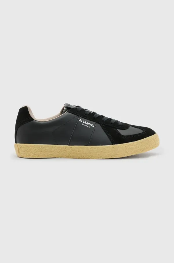 AllSaints Usnjene superge AllSaints Jaimee Sneaker črna barva, W069FB