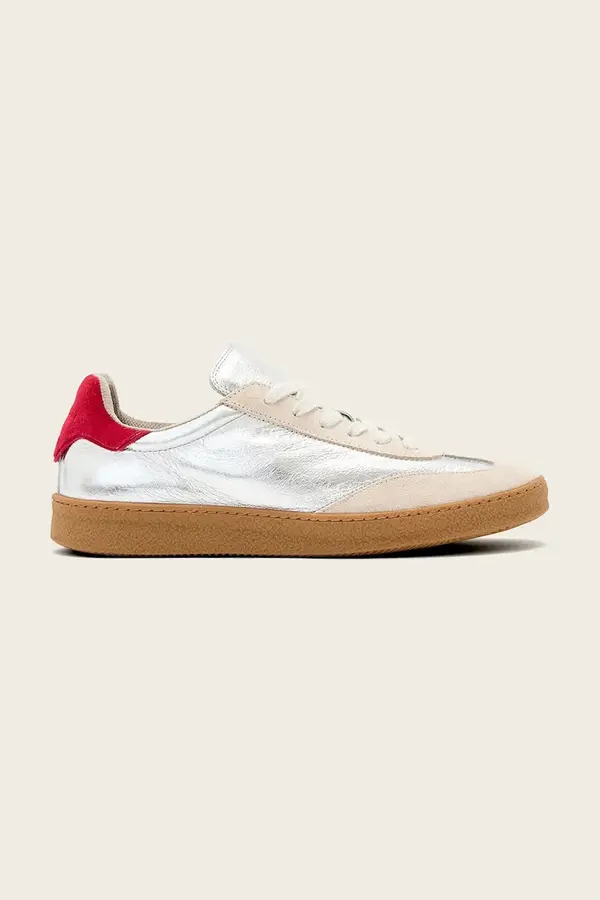 AllSaints Usnjene superge AllSaints Thelma Met Sneaker
