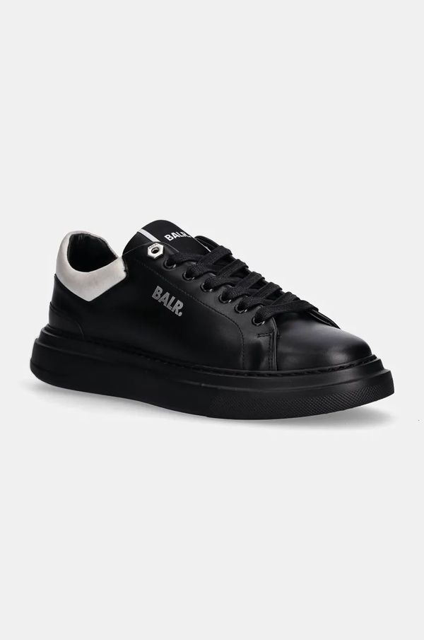 BALR. Usnjene superge BALR. Game Day Sneaker črna barva, B1511.1036