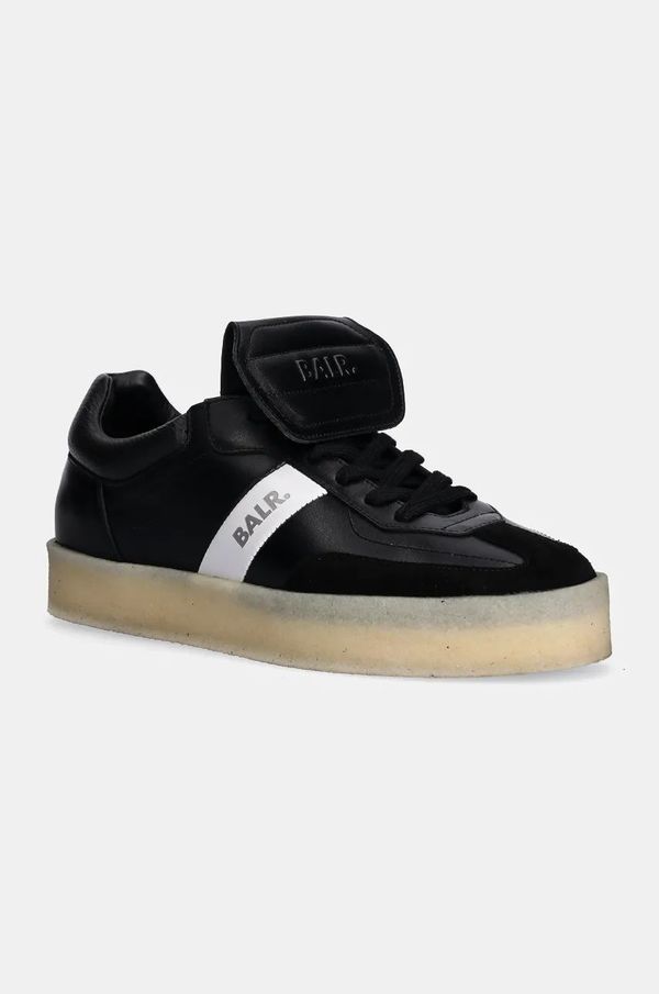 BALR. Usnjene superge BALR. GOTG Retro Sneaker črna barva, B1511.1048