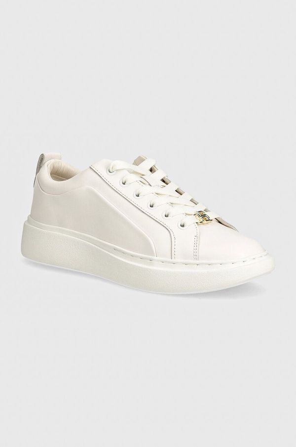 BOSS Usnjene superge BOSS Amber bela barva, 50522947