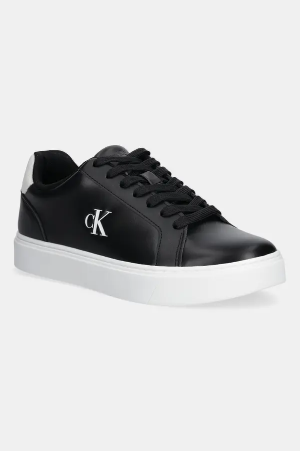 Calvin Klein Usnjene superge Calvin Klein CLASSIC CUPSOLE LACEUP LTH