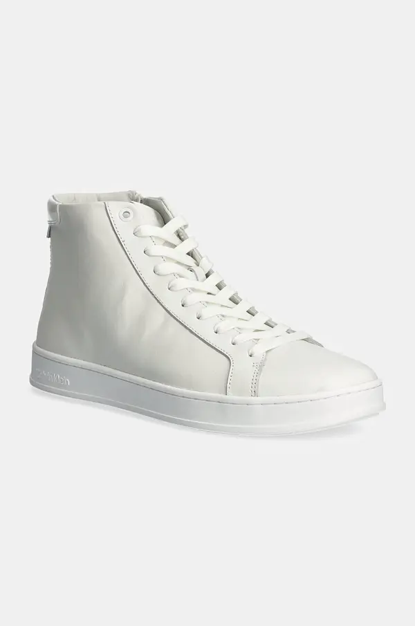 Calvin Klein Usnjene superge Calvin Klein HIGH TOP LACE UP