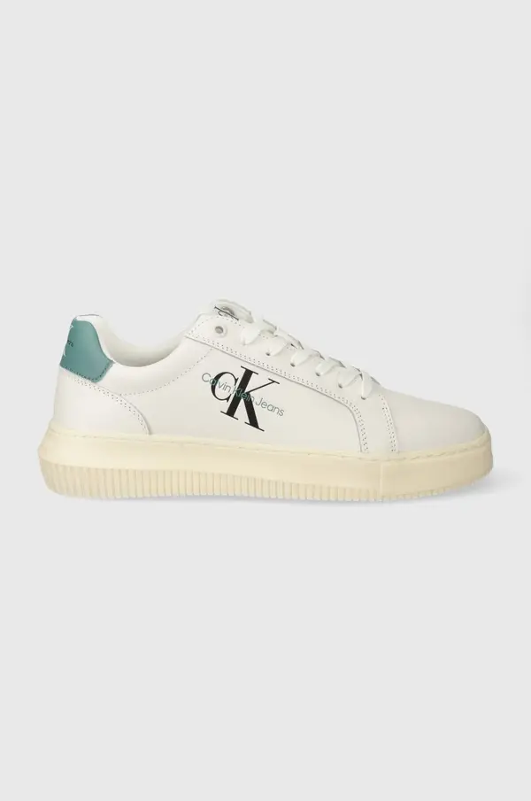 Calvin Klein Jeans Usnjene superge Calvin Klein Jeans YM0YM00681 CHUNKY CUPSOLE MONOLOGO