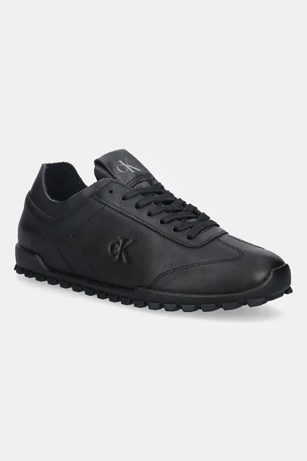 Calvin Klein Usnjene superge Calvin Klein LOW PROFILE RUNNER LTH MG