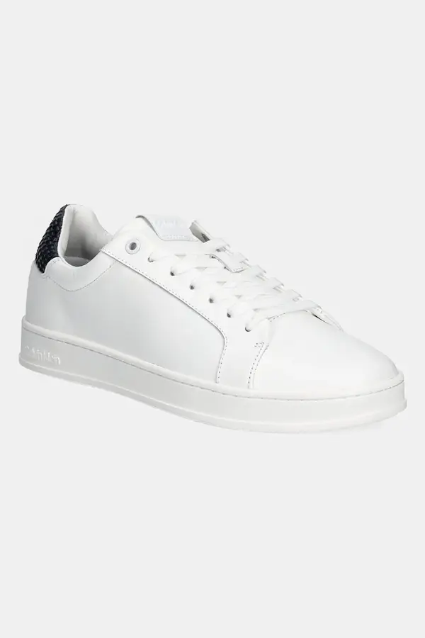 Calvin Klein Usnjene superge Calvin Klein LOW TOP LACE UP WOVEN