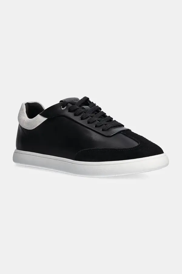 Calvin Klein Usnjene superge Calvin Klein LP CUPSOLE LACE UP LTH MIX