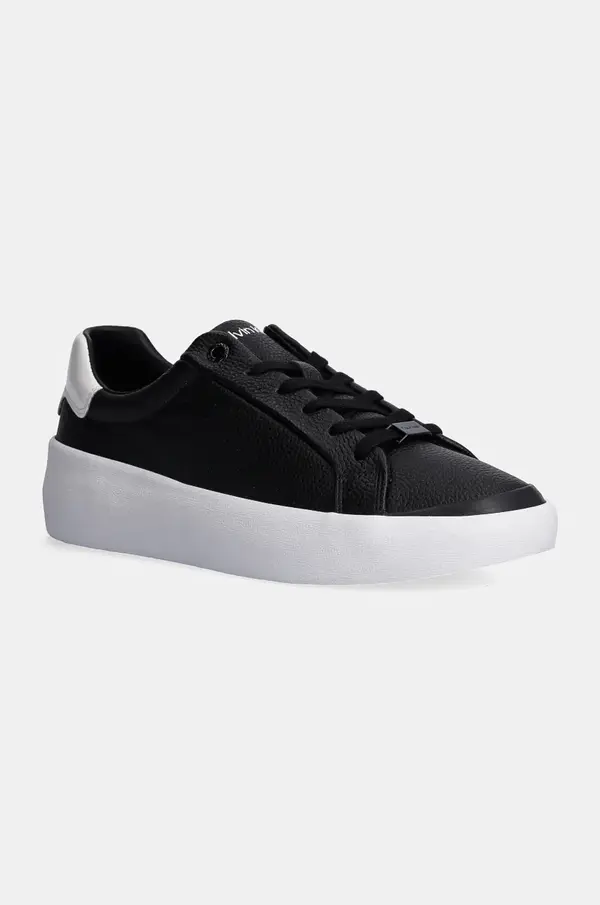 Calvin Klein Usnjene superge Calvin Klein VULC LACE UP LTH