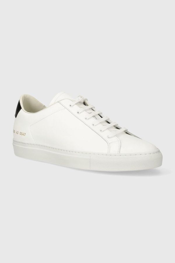 Common Projects Usnjene superge Common Projects Retro Classic bela barva, 2389
