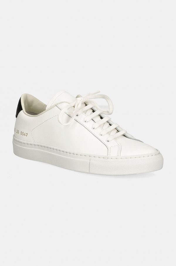 Common Projects Usnjene superge Common Projects Retro Classic bela barva, 6165