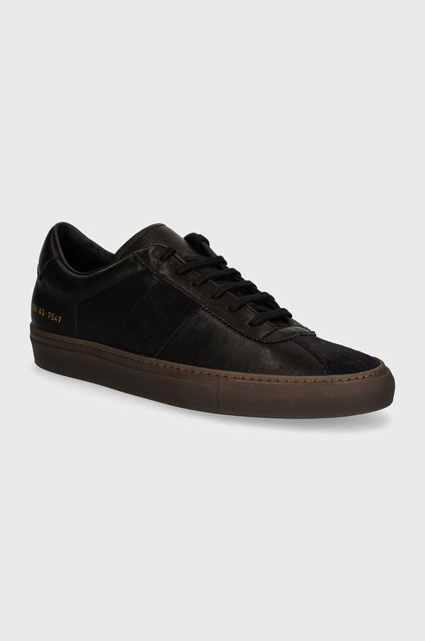 Common Projects Usnjene superge Common Projects Tennis Trainer črna barva, 2438