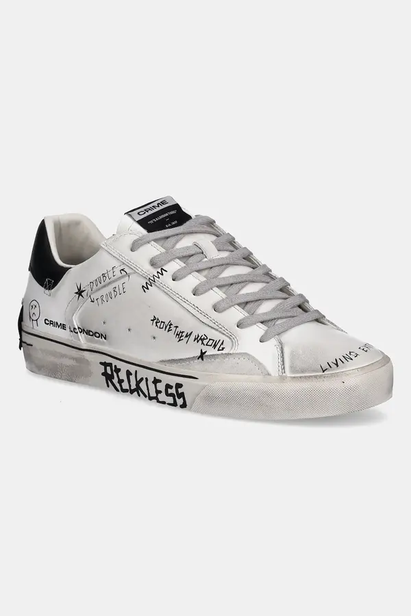 Crime London Usnjene superge Crime London DISTRESSED DECONSTRUCTED