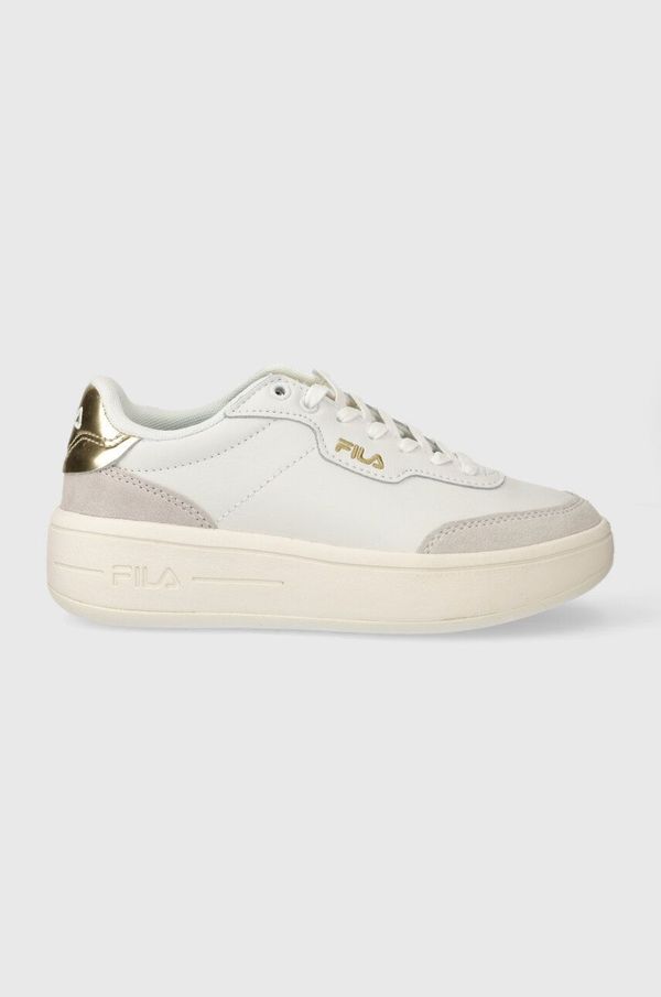 Fila Usnjene superge Fila PREMIUM bela barva