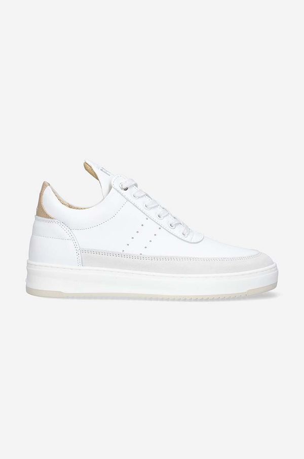 Filling Pieces Usnjene superge Filling Pieces Low Top bela barva, 10127799988