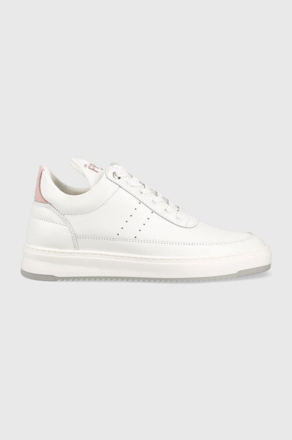 Filling Pieces Usnjene superge Filling Pieces Low Top Bianco bela barva, 10127792081