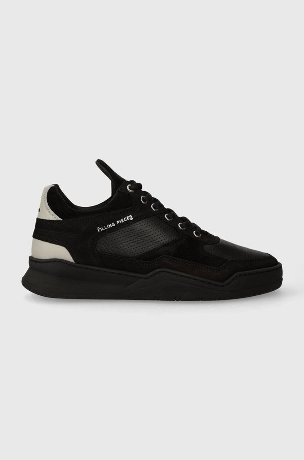 Filling Pieces Usnjene superge Filling Pieces Low Top Ghost Paneled črna barva, 10120631284