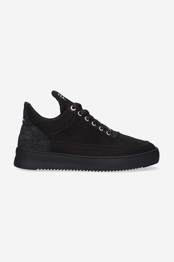 Filling Pieces Usnjene superge Filling Pieces Low Top Ripple Ceres črna barva, 25127261847