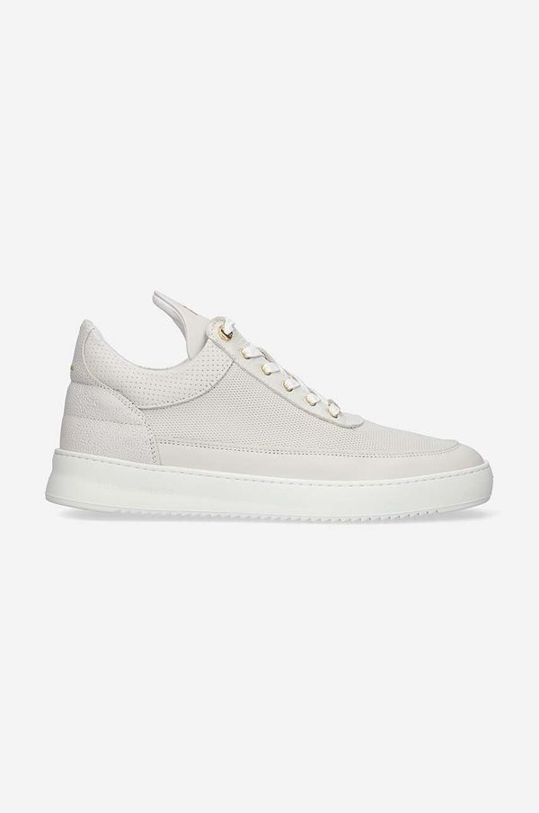 Filling Pieces Usnjene superge Filling Pieces Low Top siva barva, 10126591890