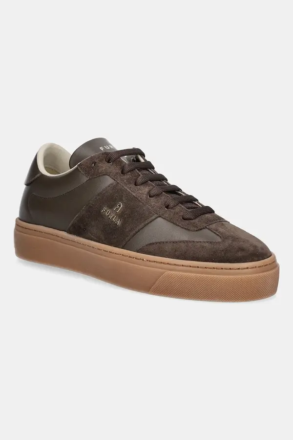 Furla Usnjene superge Furla Enjoy Lace-Up Sneaker