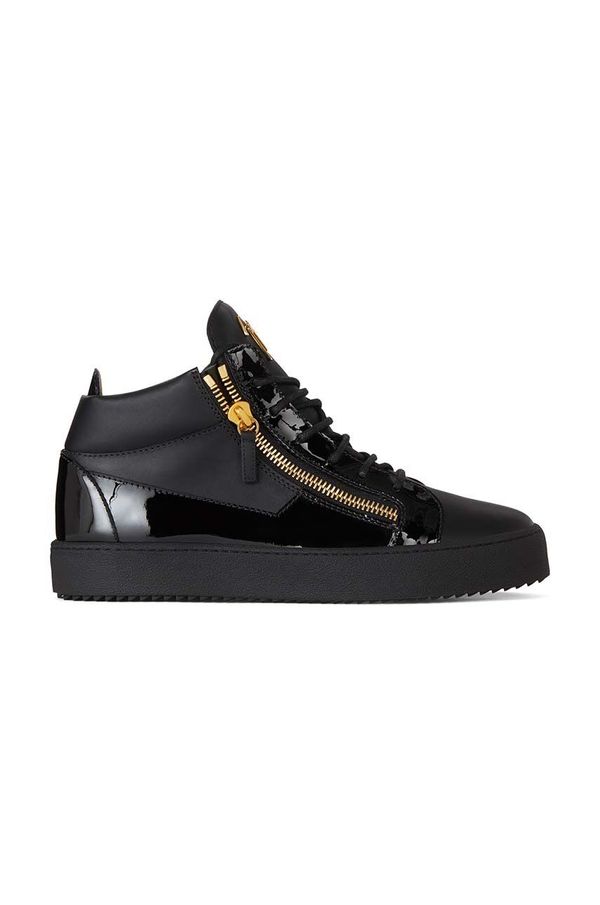 Giuseppe Zanotti Usnjene superge Giuseppe Zanotti May London črna barva, RU00011.003