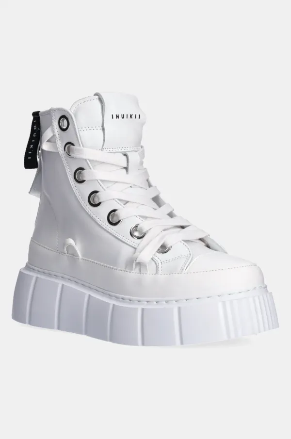 Inuikii Usnjene superge Inuikii Leather Matilda ženske, bela barva, 1001.002.0042.100 / 35203-033