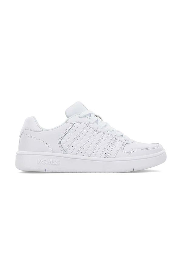 K-Swiss Usnjene superge K-Swiss COURT PALISADES bela barva