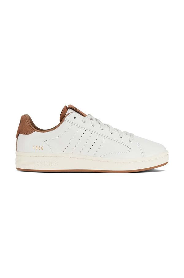 K-Swiss Usnjene superge K-Swiss LOZAN KLUB LTH bela barva, 97263.926.M