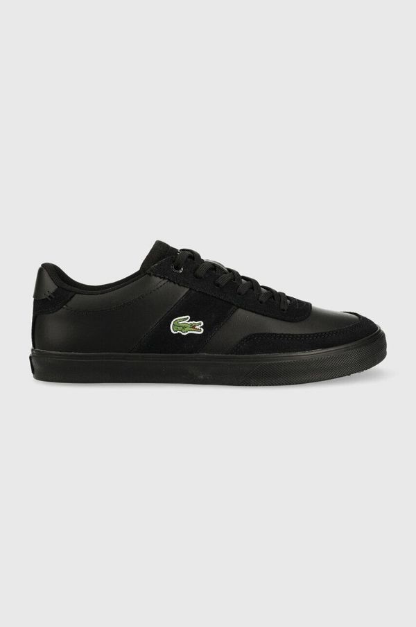 Lacoste Usnjene superge Lacoste COURT-MASTER PRO črna barva, 44SMA0084