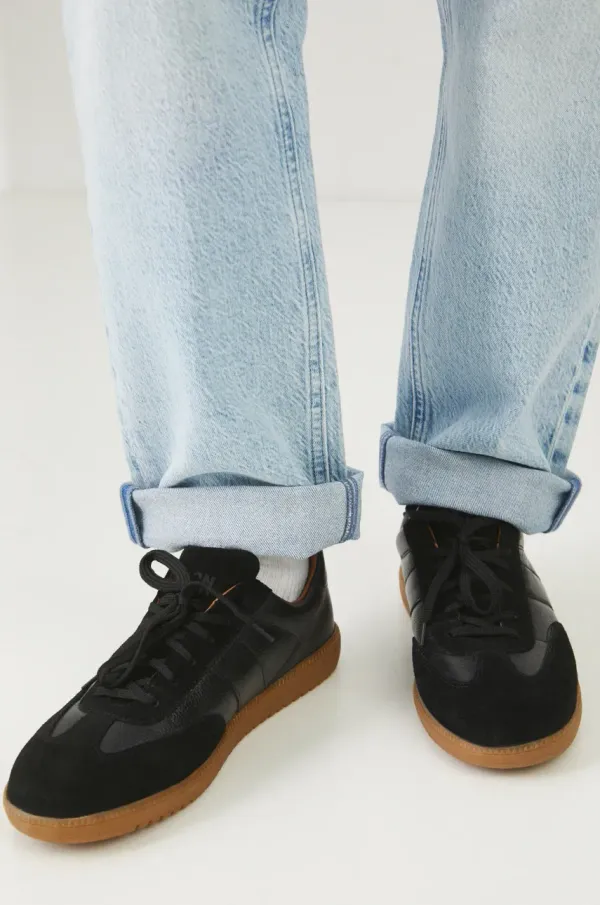 Medicine Usnjene superge Medicine moški, črna barva