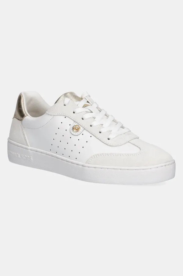 MICHAEL Michael Kors Usnjene superge MICHAEL Michael Kors Scotty bela barva, 43F4SCFS2L.795