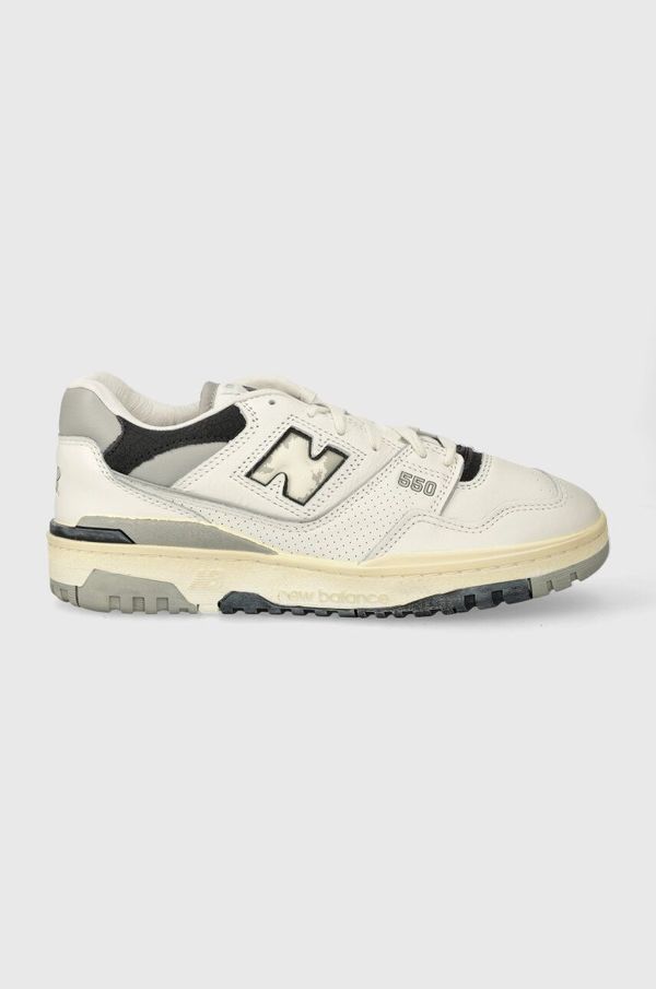 New Balance Usnjene superge New Balance 550 bela barva, BB550VGB