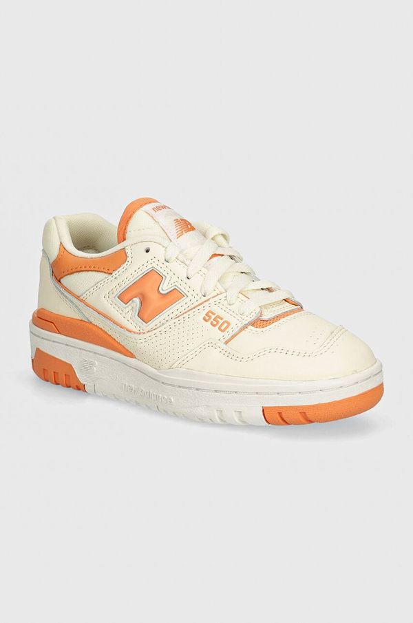 New Balance Usnjene superge New Balance 550 bež barva, BBW550AJ