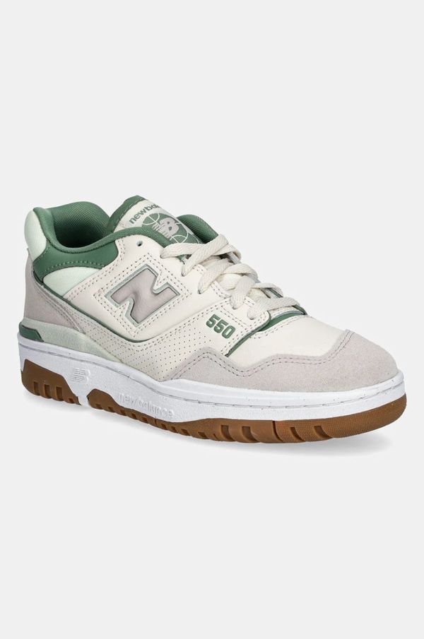 New Balance Usnjene superge New Balance 550 bež barva, BBW550HK