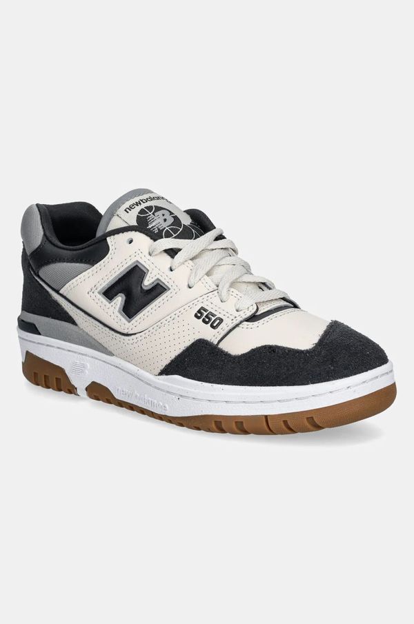 New Balance Usnjene superge New Balance 550 siva barva, BBW550HJ