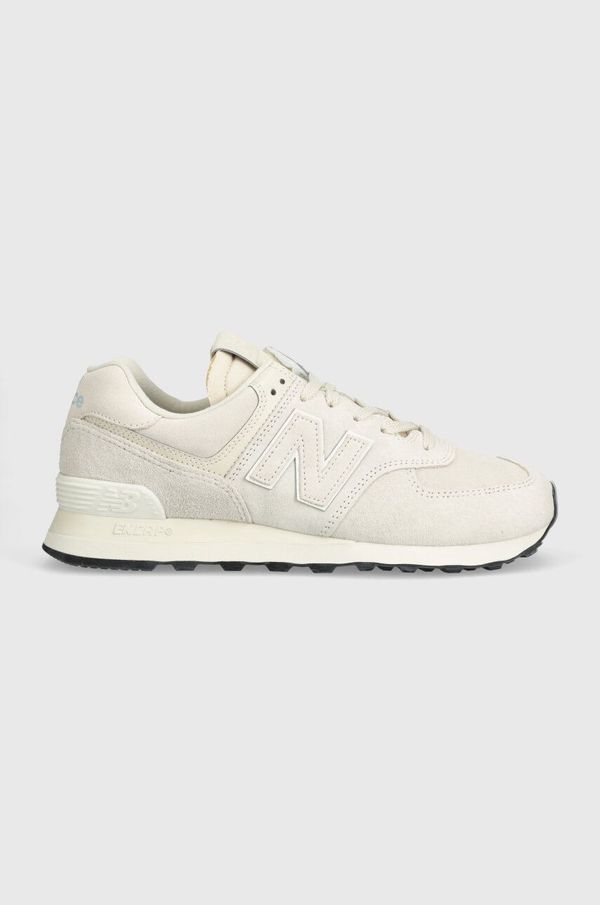 New Balance Usnjene superge New Balance 574 bež barva, U574BSB