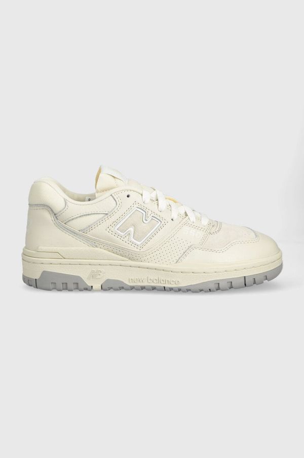 New Balance Usnjene superge New Balance BB550PWD bež barva