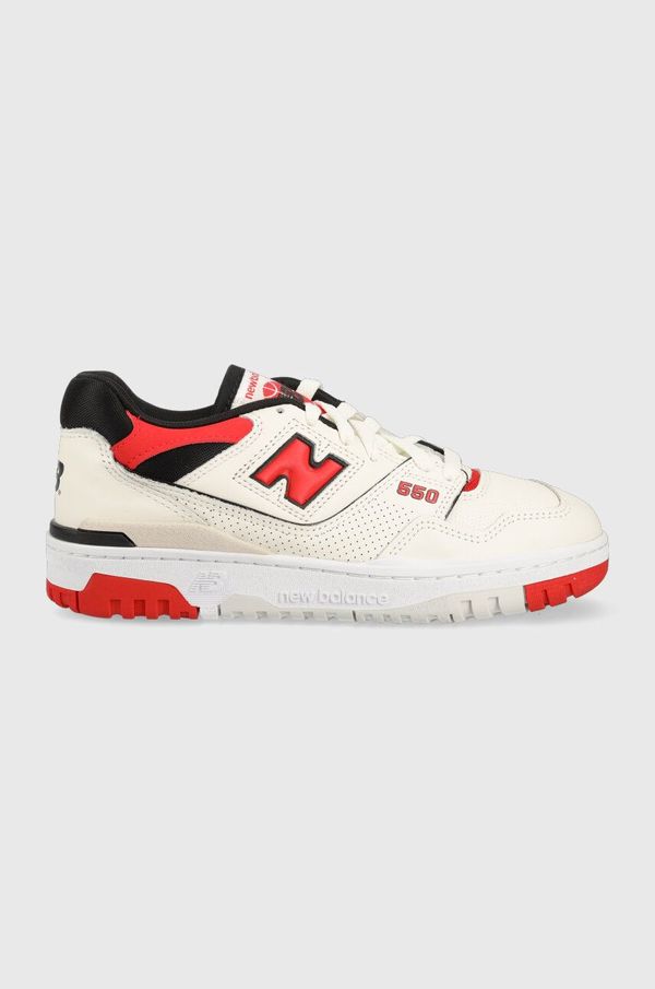 New Balance Usnjene superge New Balance BB550VTB bež barva