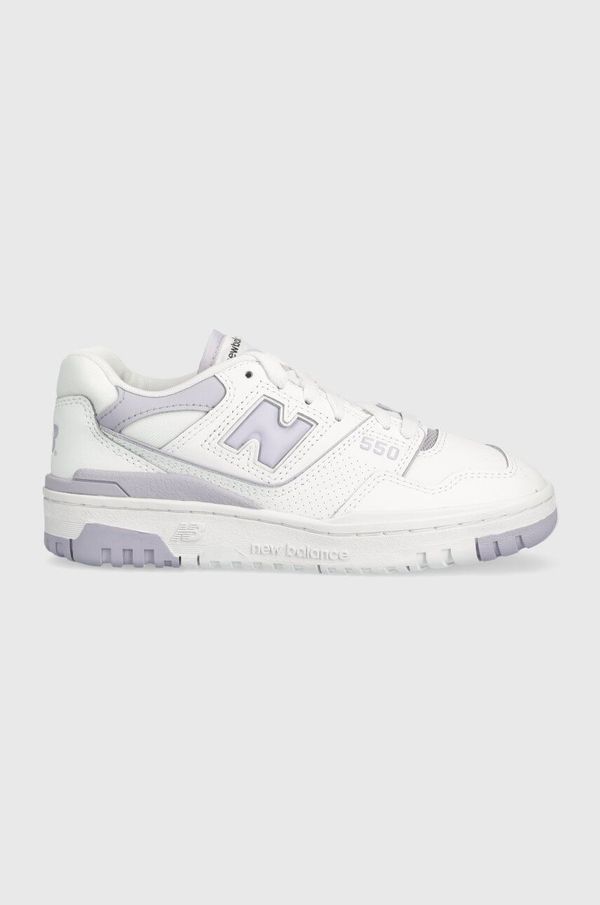 New Balance Usnjene superge New Balance BBW550BV bela barva