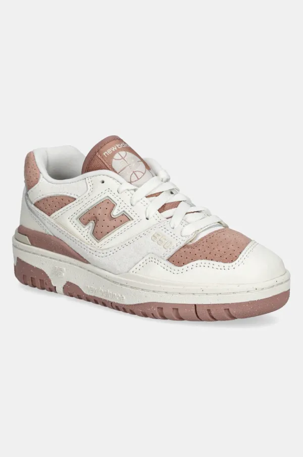 New Balance Usnjene superge New Balance BBW550PF bež barva, BBW550PF