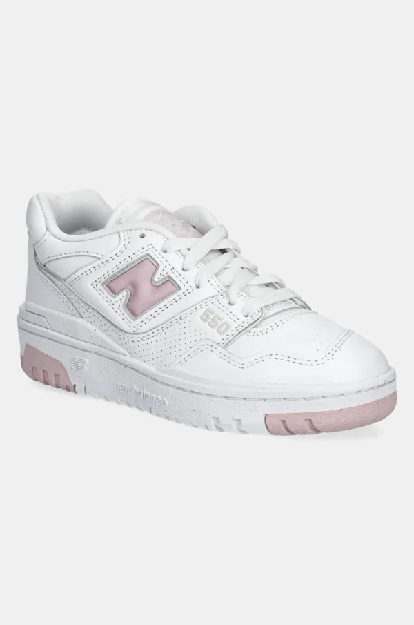 New Balance Usnjene superge New Balance BBW550VC bela barva, BBW550VC