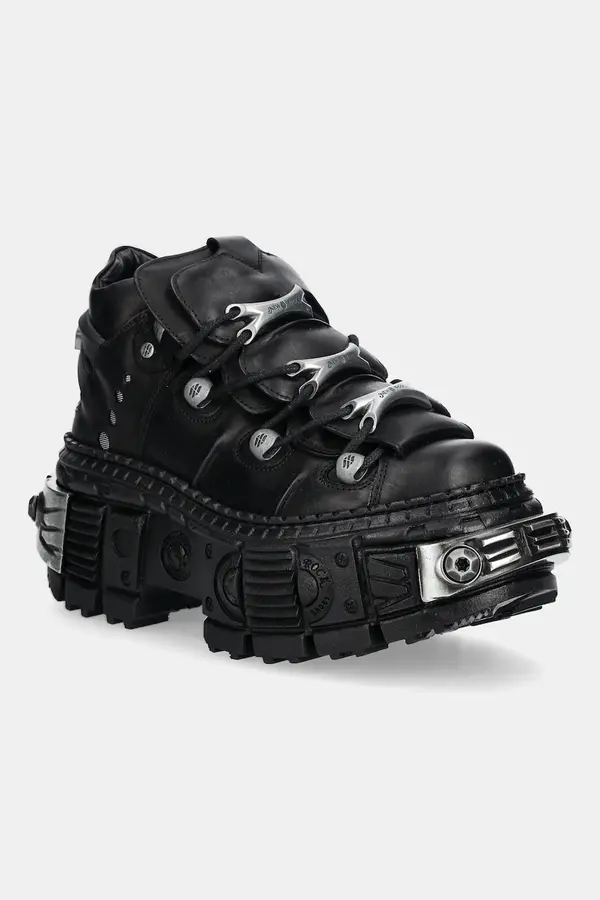 New Rock Usnjene superge New Rock Crust Negro, Tank Casco Negro Power