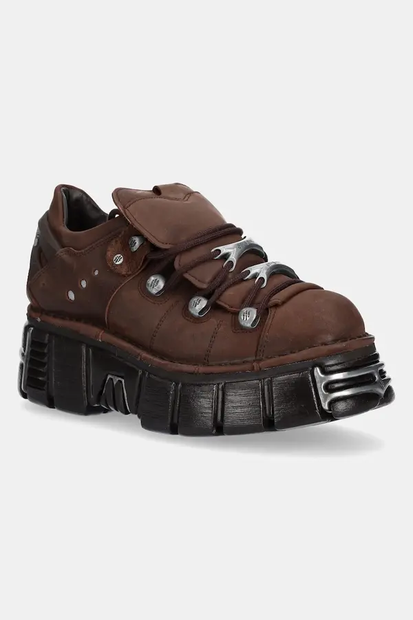New Rock Usnjene superge New Rock METALLIC