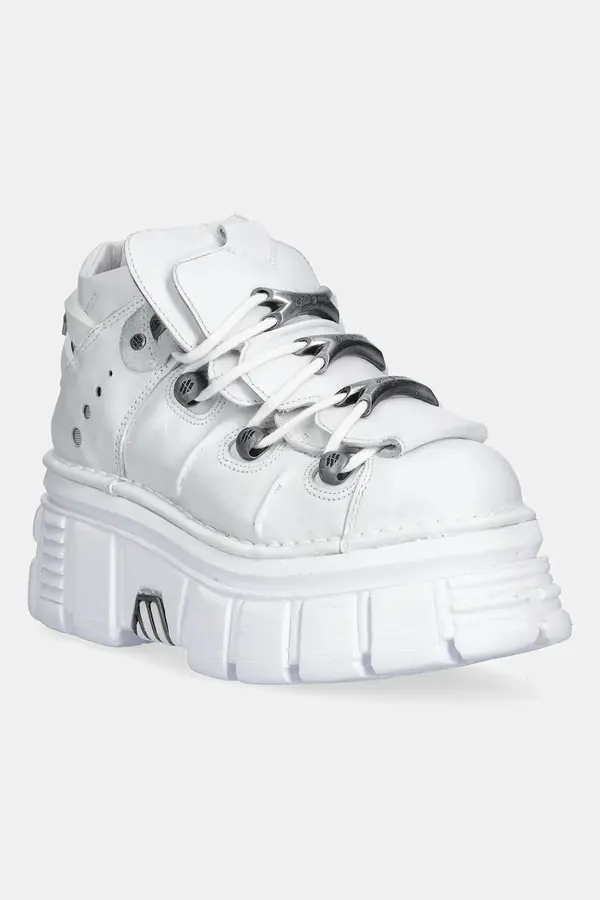 New Rock Usnjene superge New Rock Napa Blanca, Tower Blanco E14  + Lateral