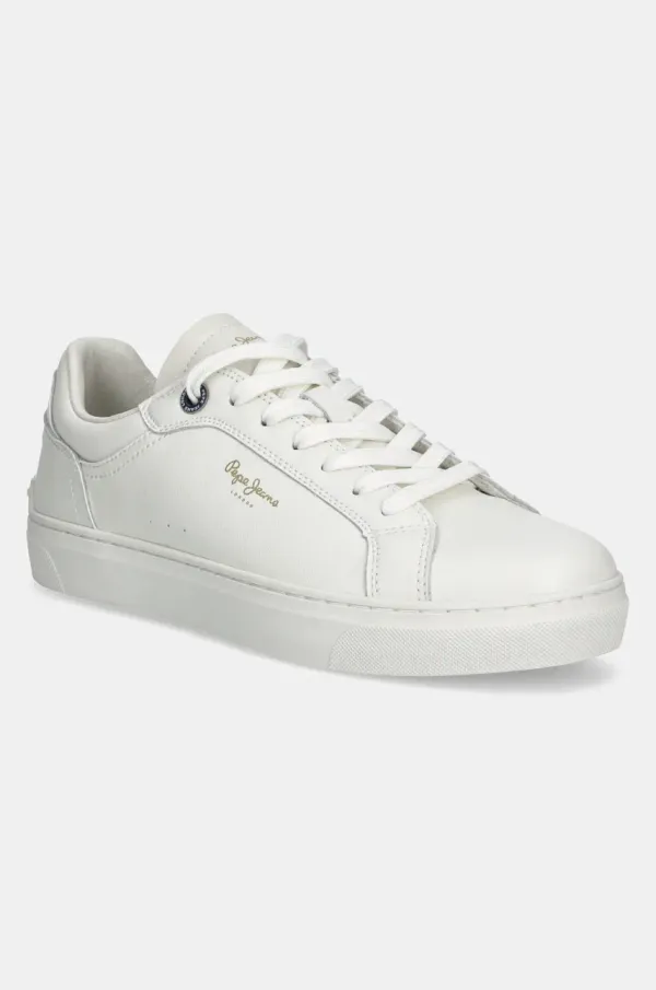 Pepe Jeans Usnjene superge Pepe Jeans CAMDEN EDITION M moške, bela barva, PMS00045