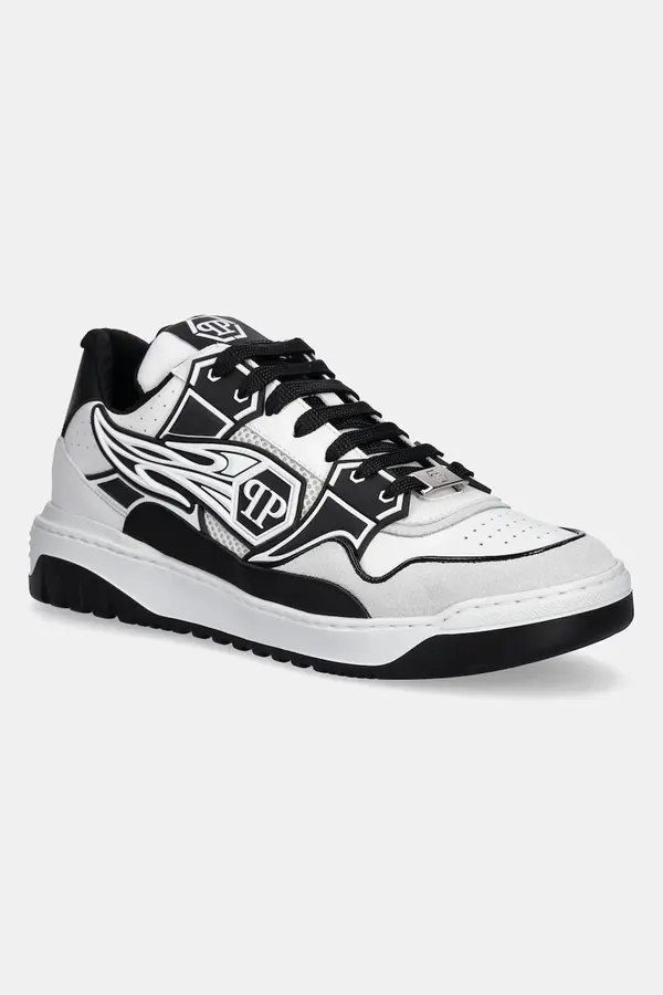 Philipp Plein Usnjene superge Philipp Plein Lo-Top Hexagon
