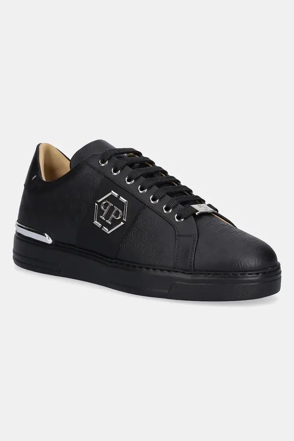 Philipp Plein Usnjene superge Philipp Plein Lo-Top Monogram