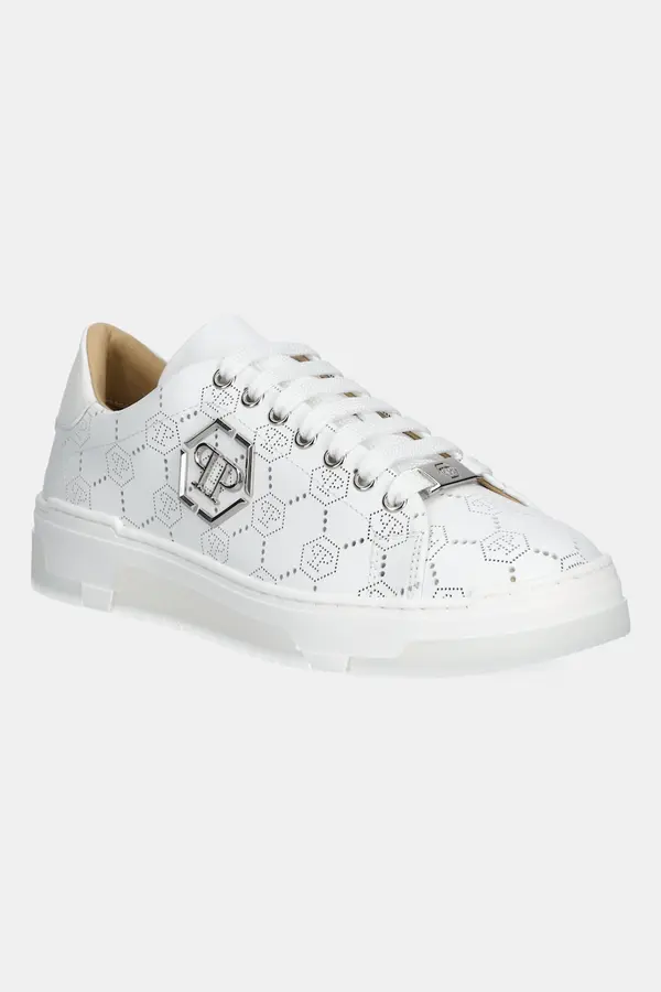 Philipp Plein Usnjene superge Philipp Plein Lo-Top Monogram
